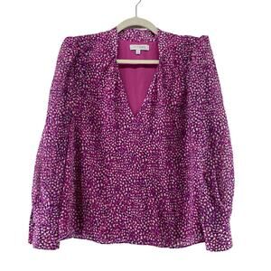 Intermix Adina Pink Silk Blouse Top Size XS‎